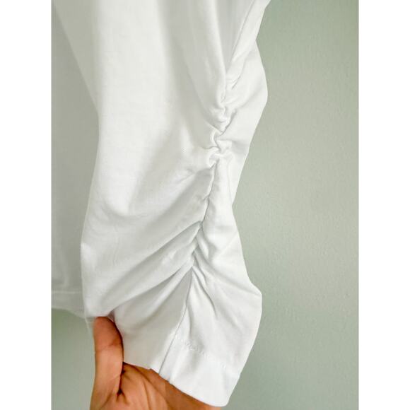 Madewell | NWT | Side-Cinch Muscle Tee in Eyelet White | Sz S - Picture 5 of 9